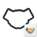 Handshake Cookie Cutter with Easy Push Design — main photo