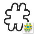 Hashtag Number Sign Cookie Cutter with Easy Push Design — main photo