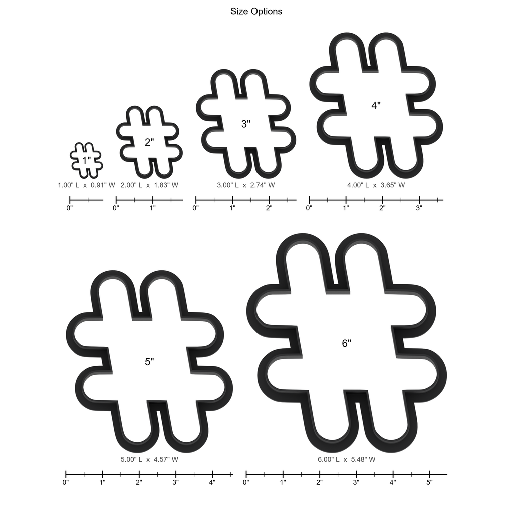 Hashtag Number Sign Cookie Cutter with Easy Push Design — photo 5