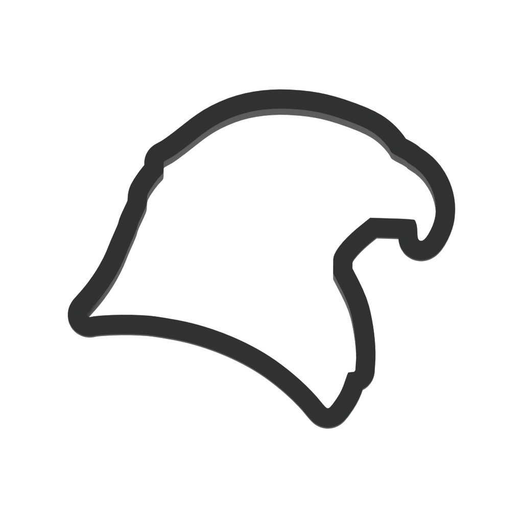 Hawk Head Cookie Cutter with Easy Push Design — photo 3