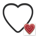 Heart Cookie Cutter with Easy Push Design — main photo