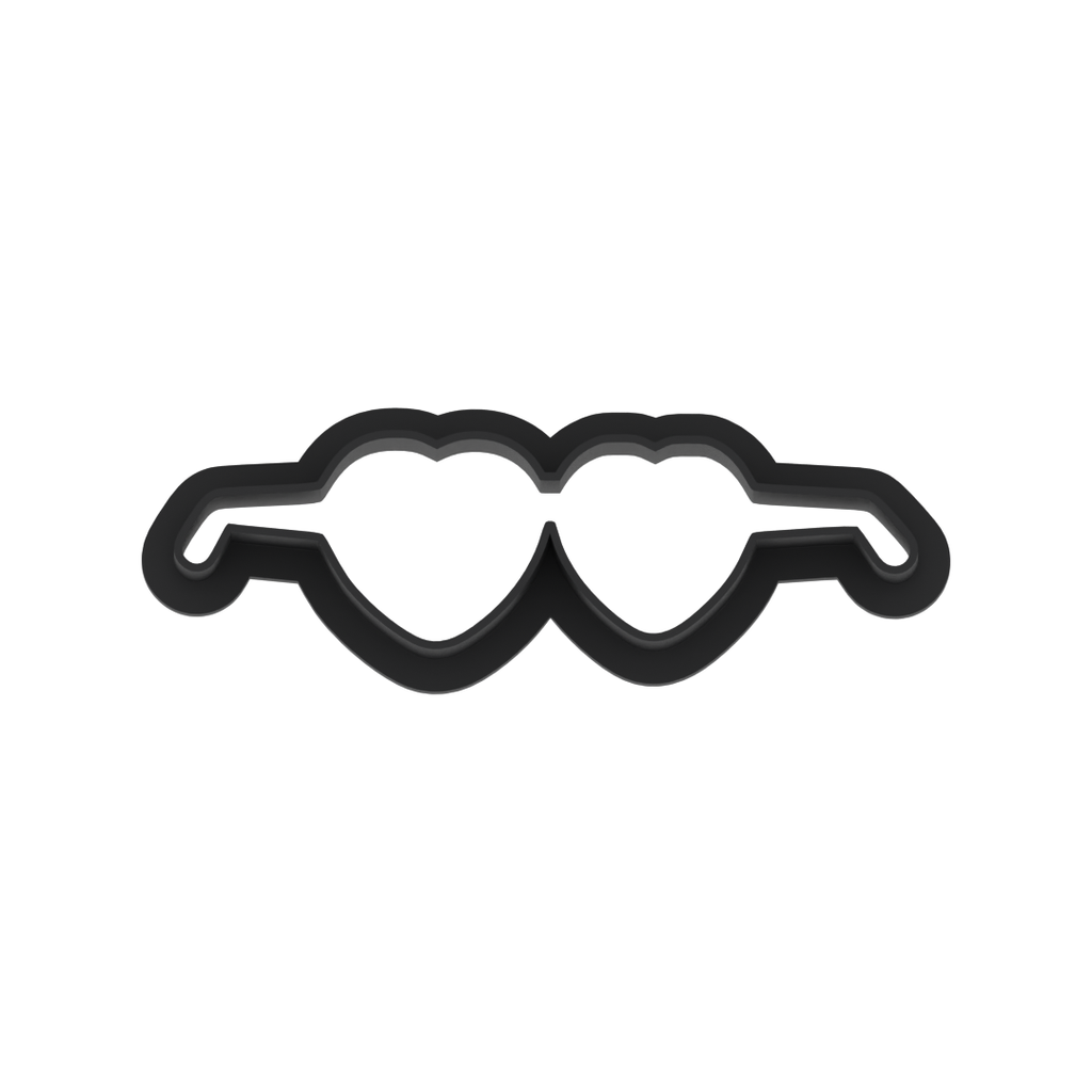 Heart Shaped Sunglasses Cookie Cutter with Easy Push Design — photo 6