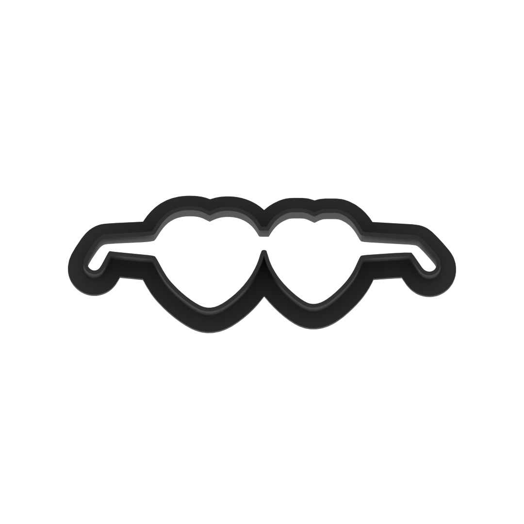 Heart Shaped Sunglasses Cookie Cutter with Easy Push Design — photo 6