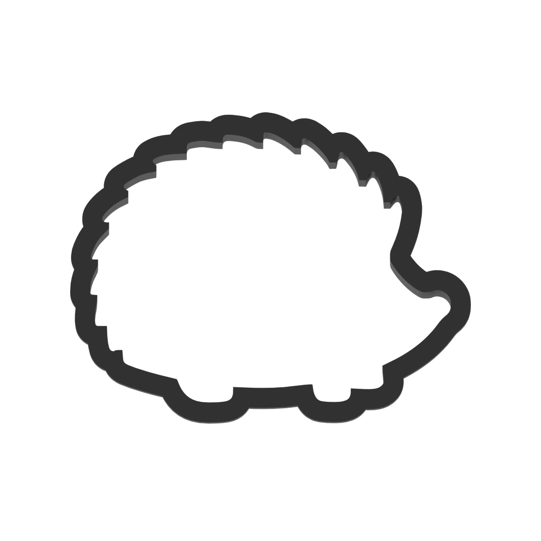 Hedgehog Cookie Cutter with Easy Push Design — photo 3