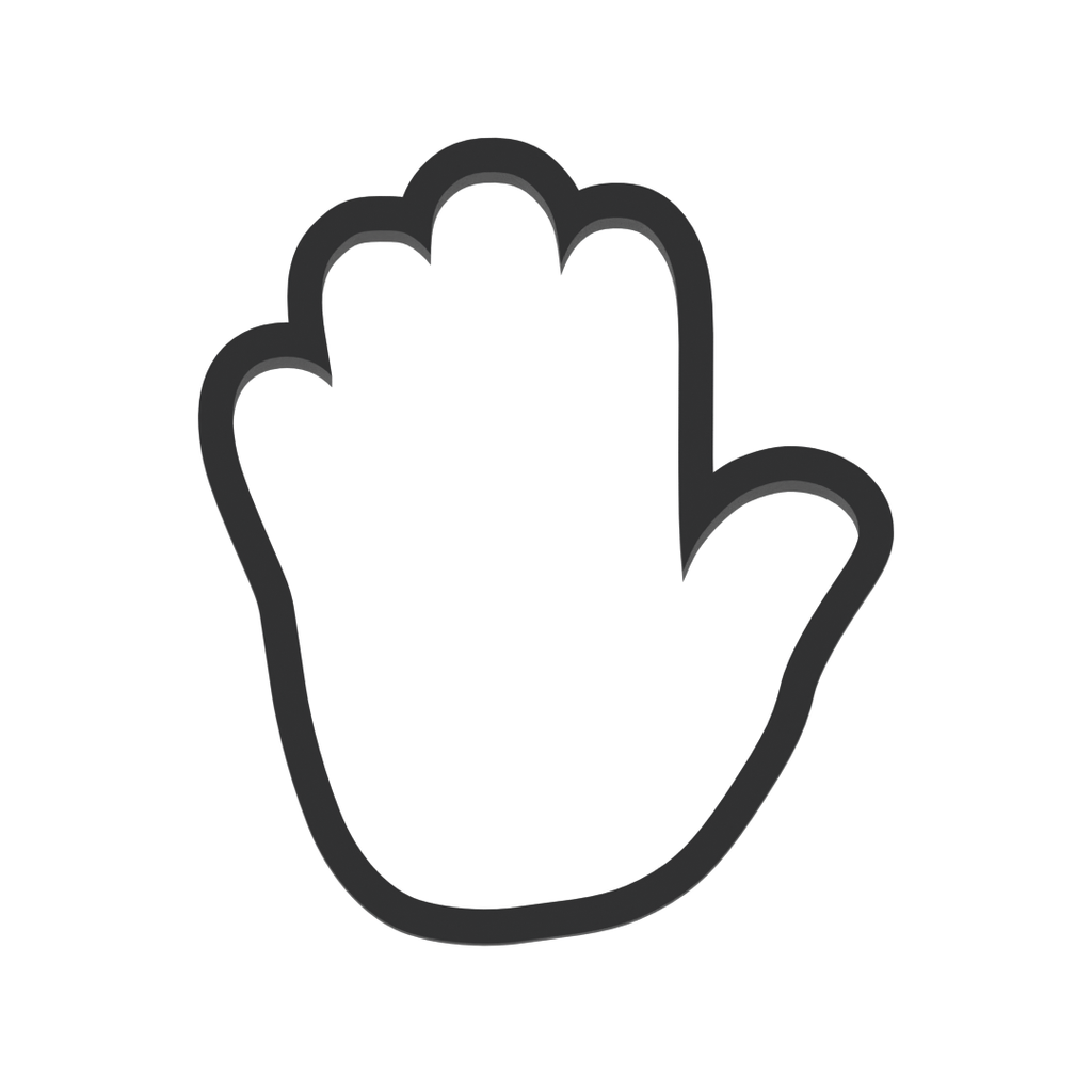 High Five Hand Cookie Cutter with Easy Push Design — photo 3