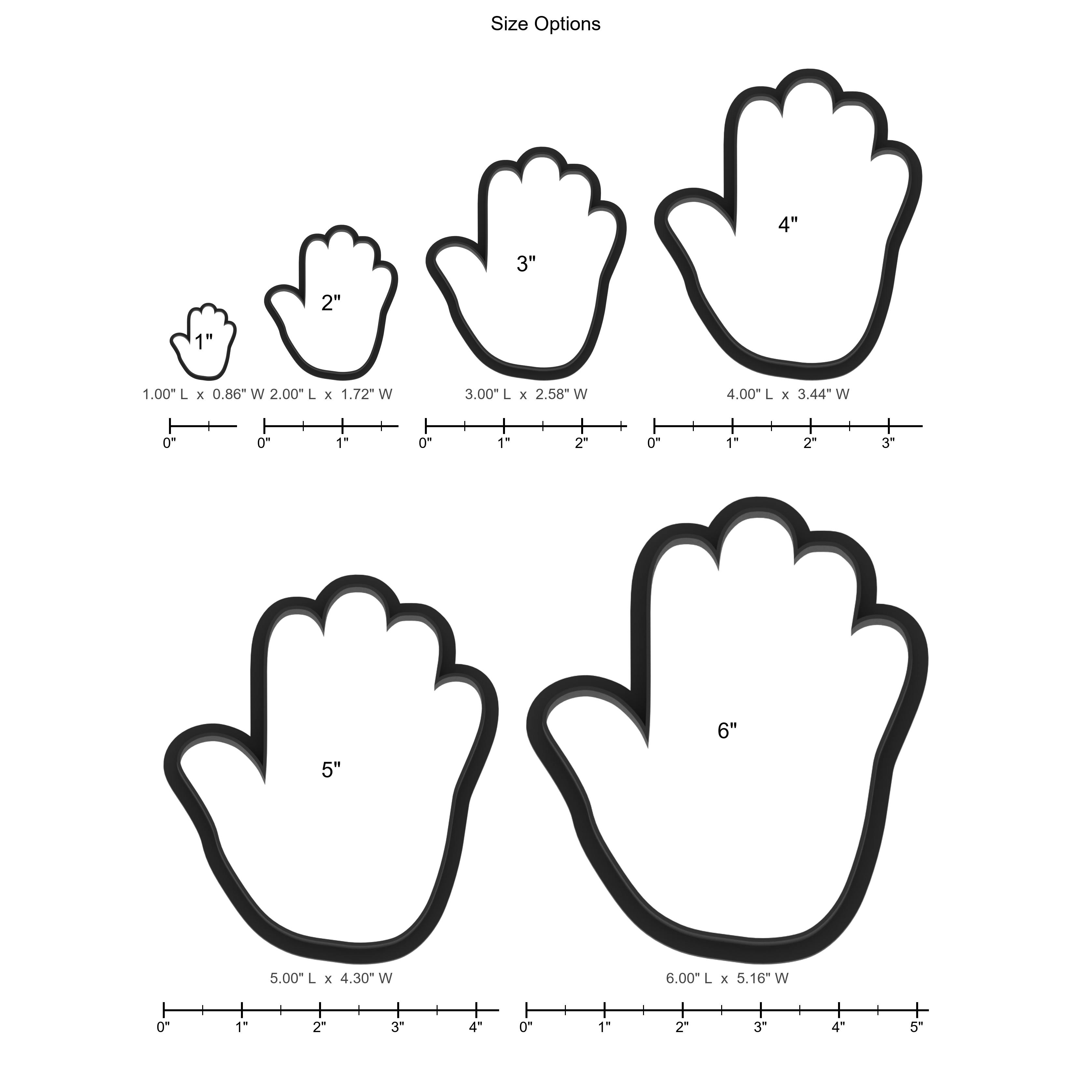 High Five Hand Cookie Cutter with Easy Push Design — photo 5