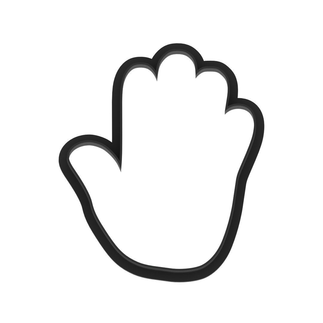 High Five Hand Cookie Cutter with Easy Push Design — photo 6