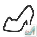 High Heel Princess Slipper With Bow Cookie Cutter with Easy Push Design — main photo