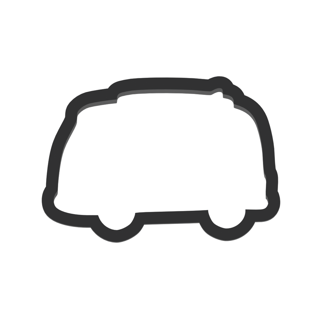 Hippie Van Cookie Cutter with Easy Push Design — photo 3