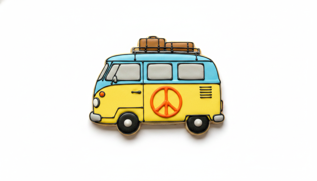 Hippie Van Cookie Cutter with Easy Push Design — photo 2