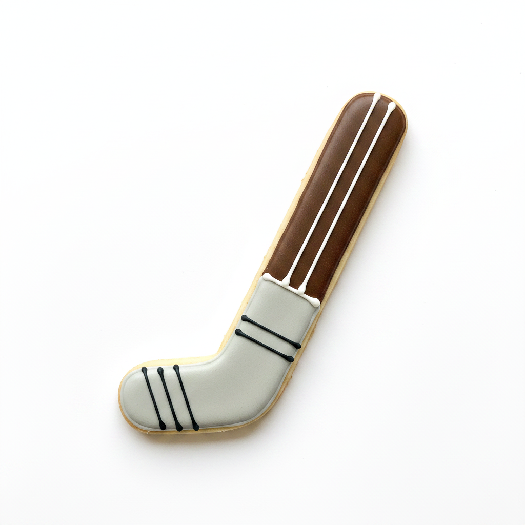 Hockey Stick Cookie Cutter with Easy Push Design — photo 2