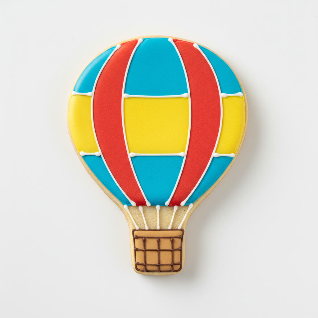 Hot Air Balloon Blimp Cookie Cutter with Easy Push Design — photo 2