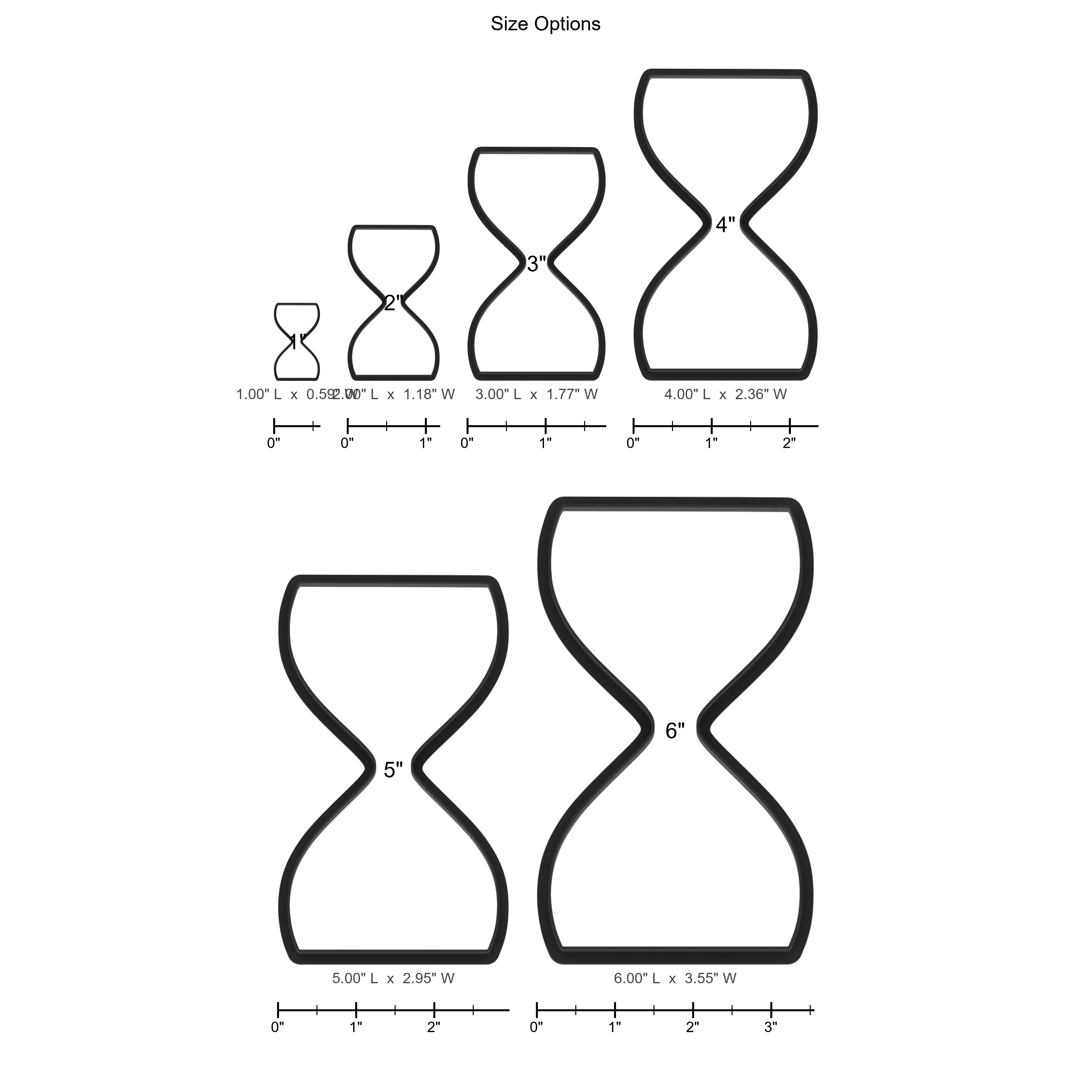 Hourglass Cookie Cutter with Easy Push Design — photo 5