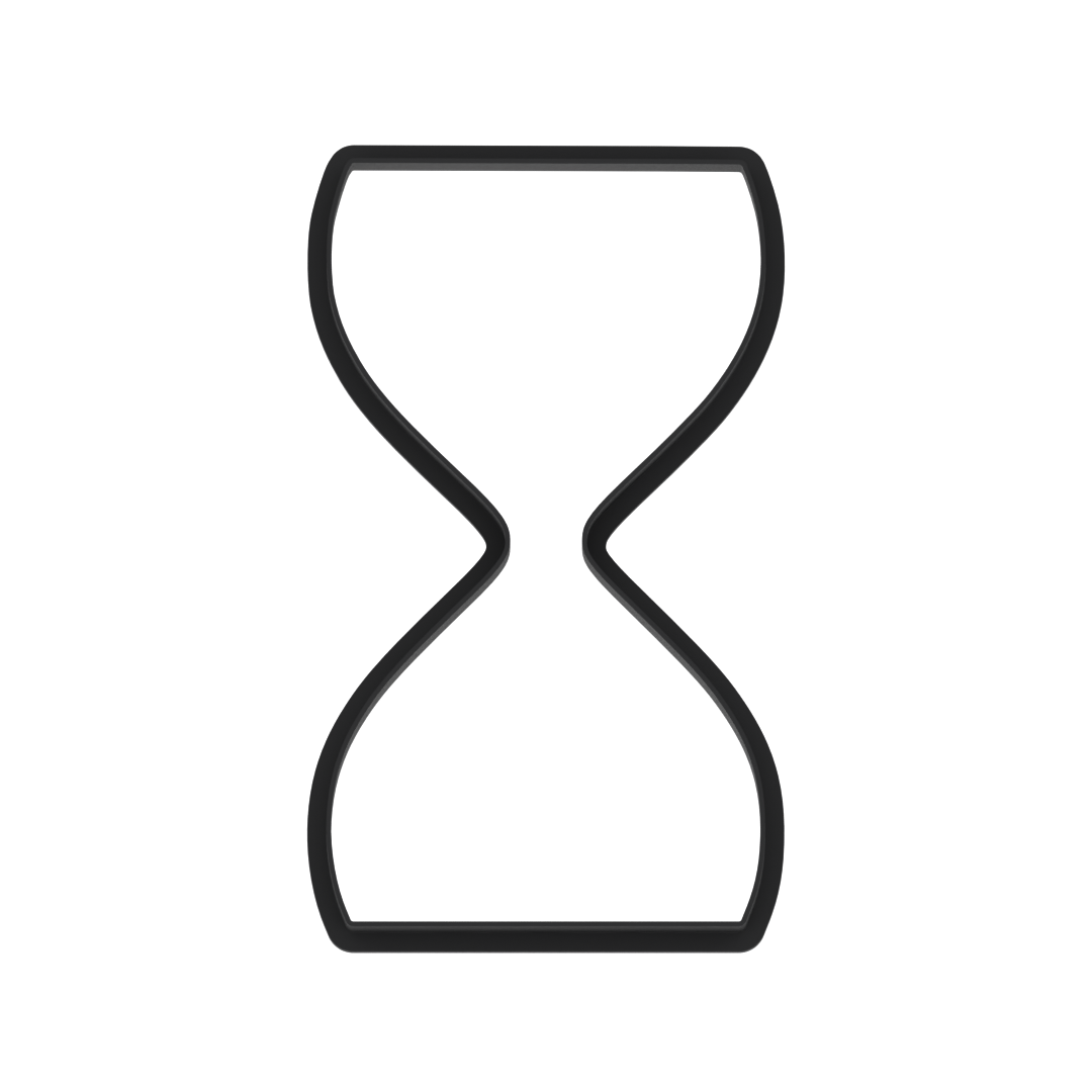 Hourglass Cookie Cutter with Easy Push Design — photo 6