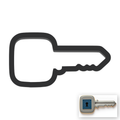 House Key Cookie Cutter with Easy Push Design — main photo