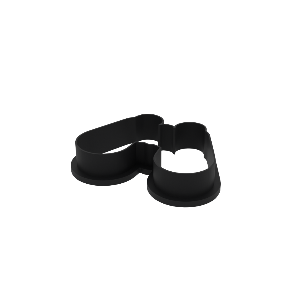 Hunting Binoculars Cookie Cutter with Easy Push Design — photo 4