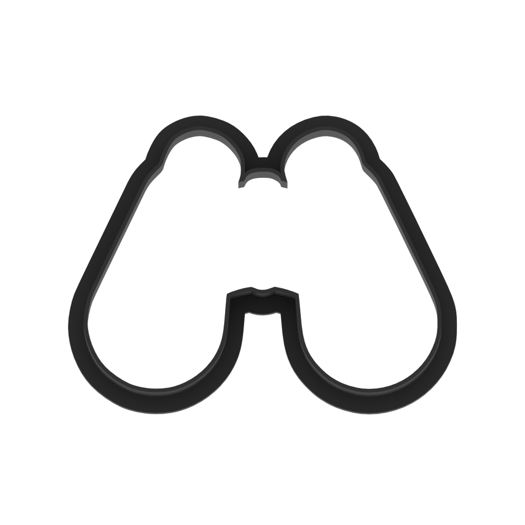Hunting Binoculars Cookie Cutter with Easy Push Design — photo 6