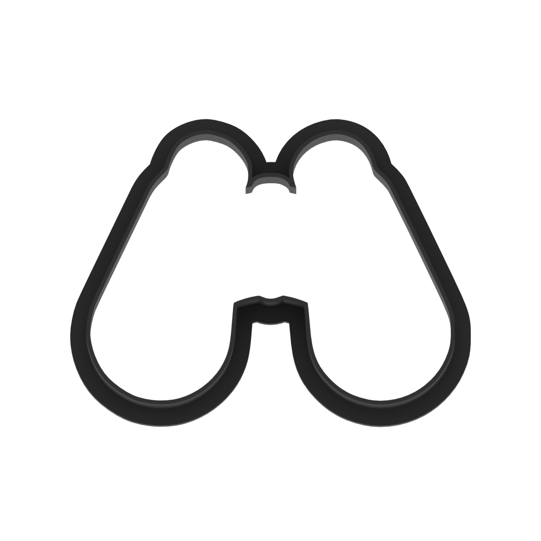 Hunting Binoculars Cookie Cutter with Easy Push Design — photo 6