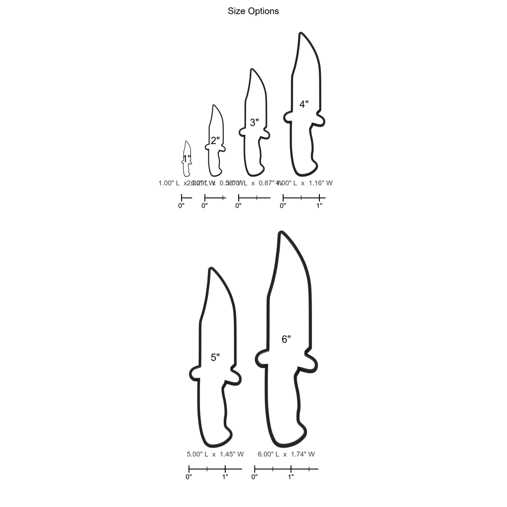 Hunting Knife Cookie Cutter with Easy Push Design — photo 5
