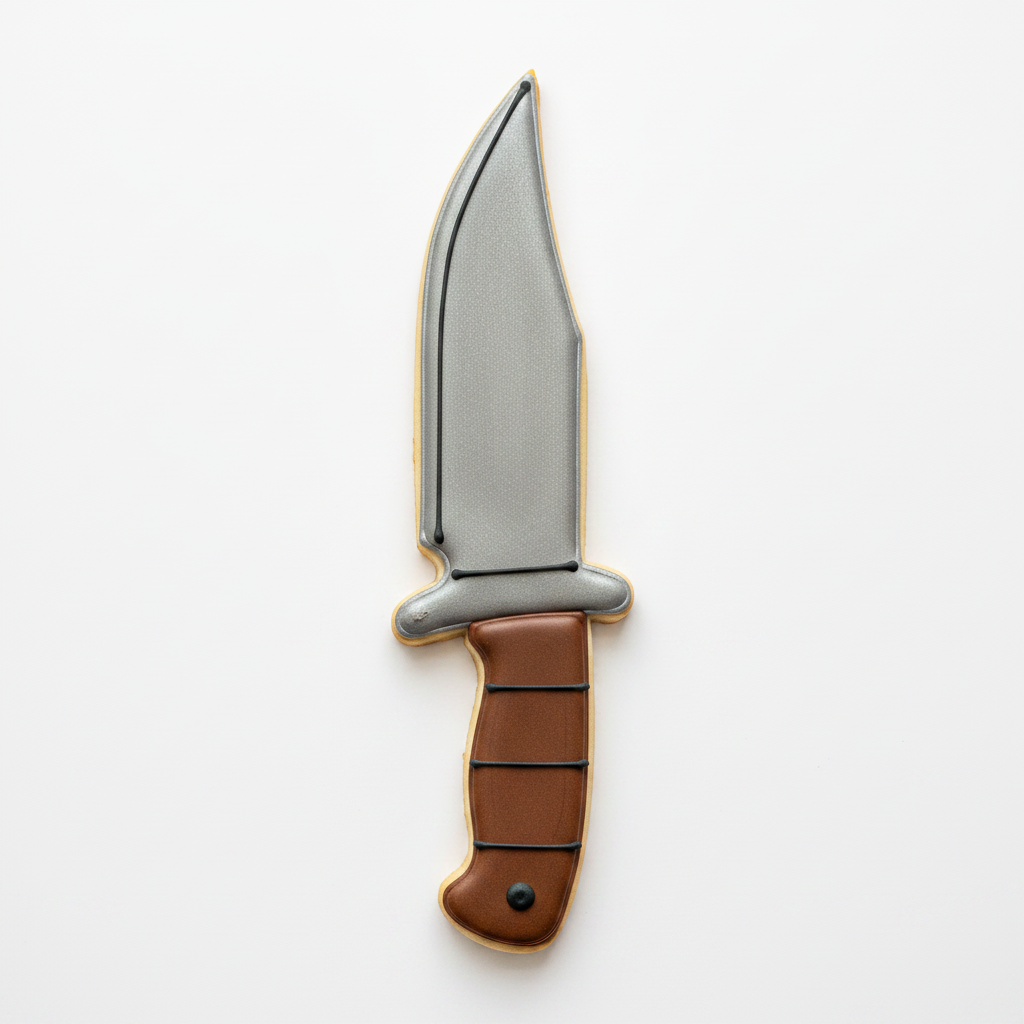 Hunting Knife Cookie Cutter with Easy Push Design — photo 2