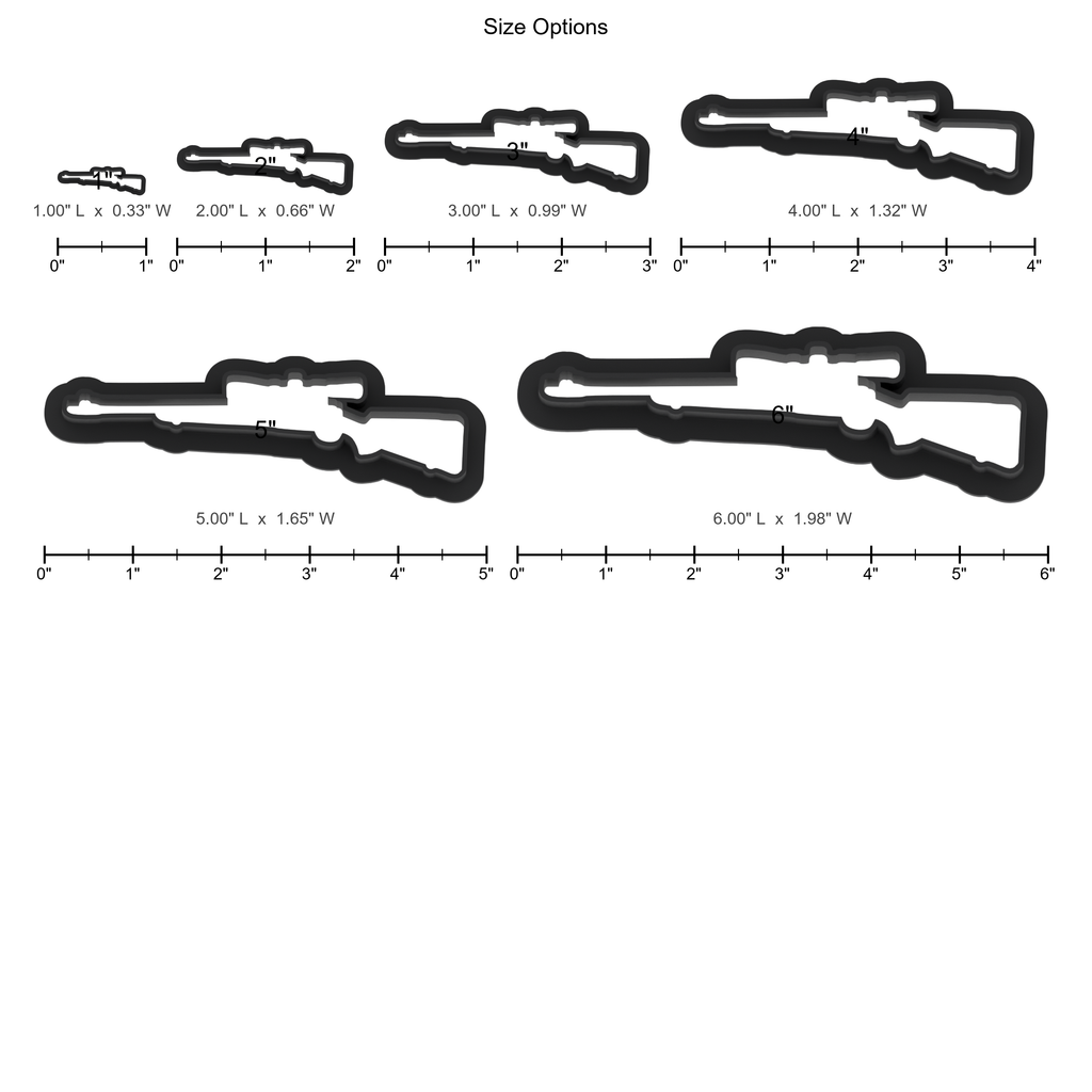 Hunting Rifle Cookie Cutter with Easy Push Design — photo 5