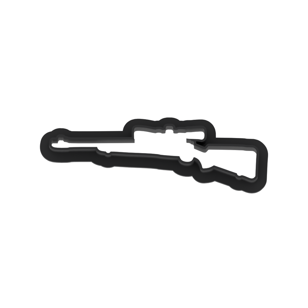 Hunting Rifle Cookie Cutter with Easy Push Design — photo 6