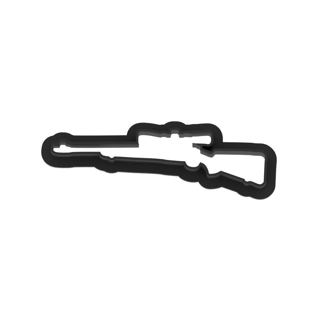 Hunting Rifle Cookie Cutter with Easy Push Design — photo 6