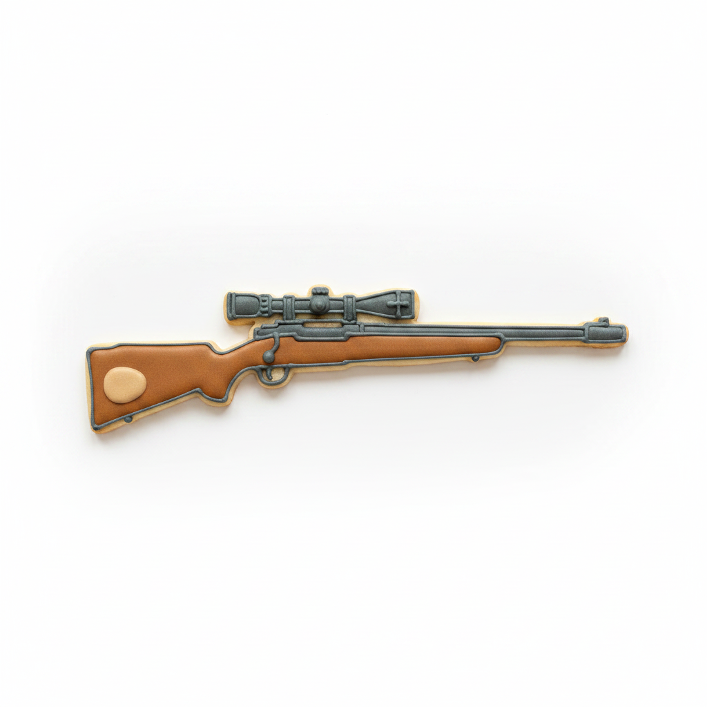 Hunting Rifle Cookie Cutter with Easy Push Design — photo 2