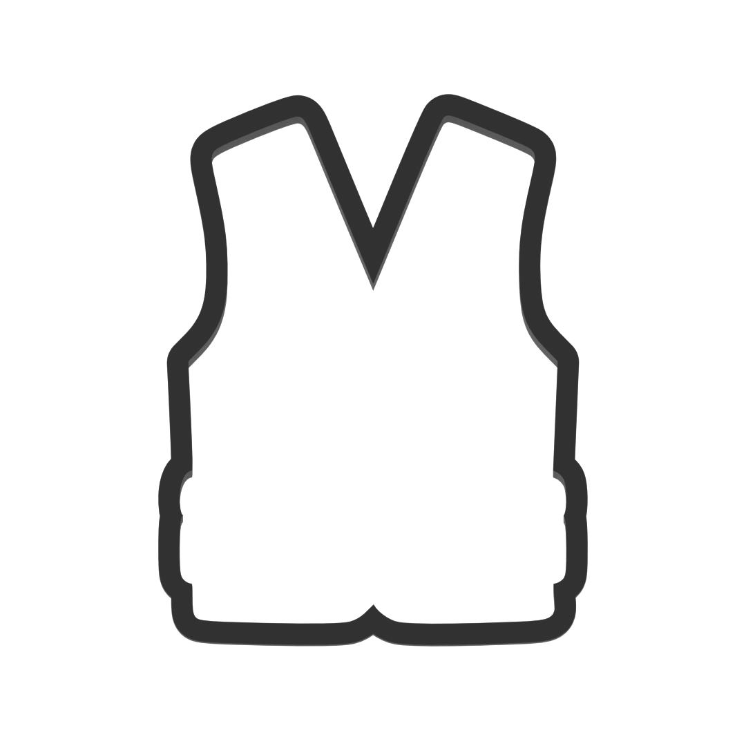 Hunting Vest Cookie Cutter with Easy Push Design — photo 3