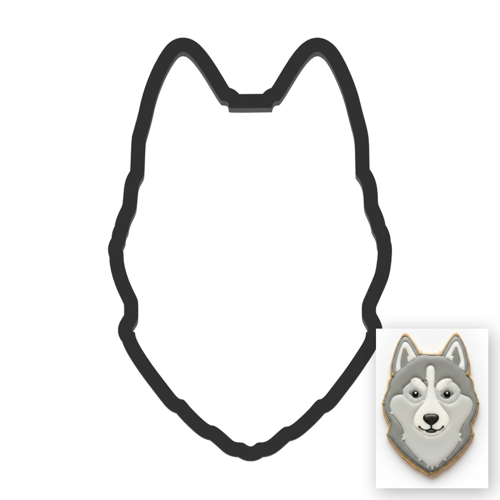 Husky Cookie Cutter with Easy Push Design — main photo