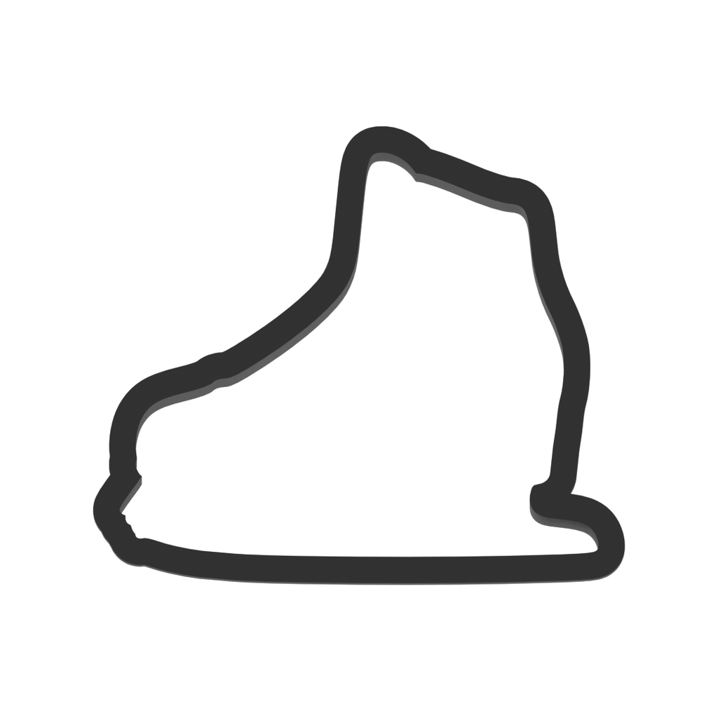 Ice Skate Cookie Cutter with Easy Push Design — photo 3