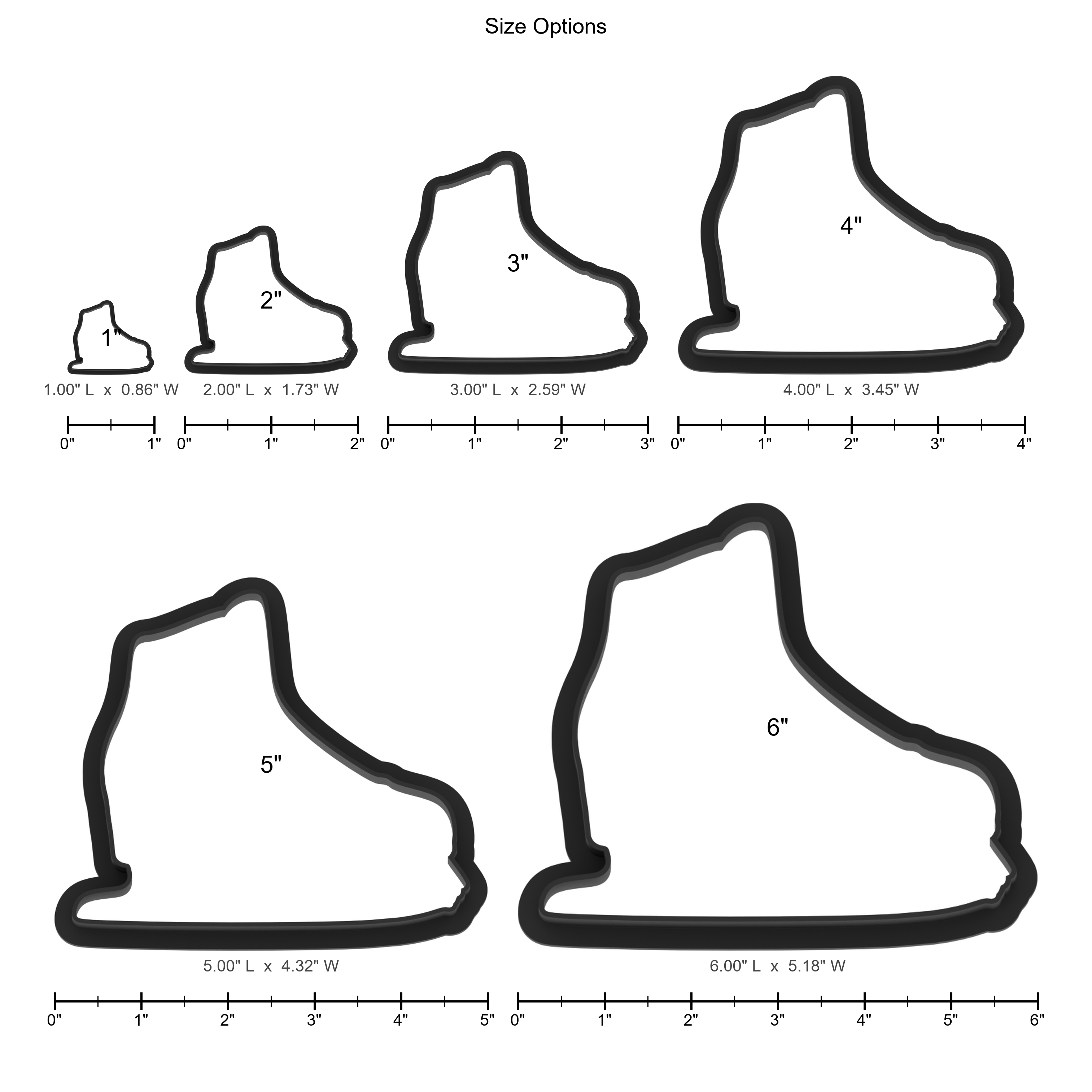 Ice Skate Cookie Cutter with Easy Push Design — photo 5