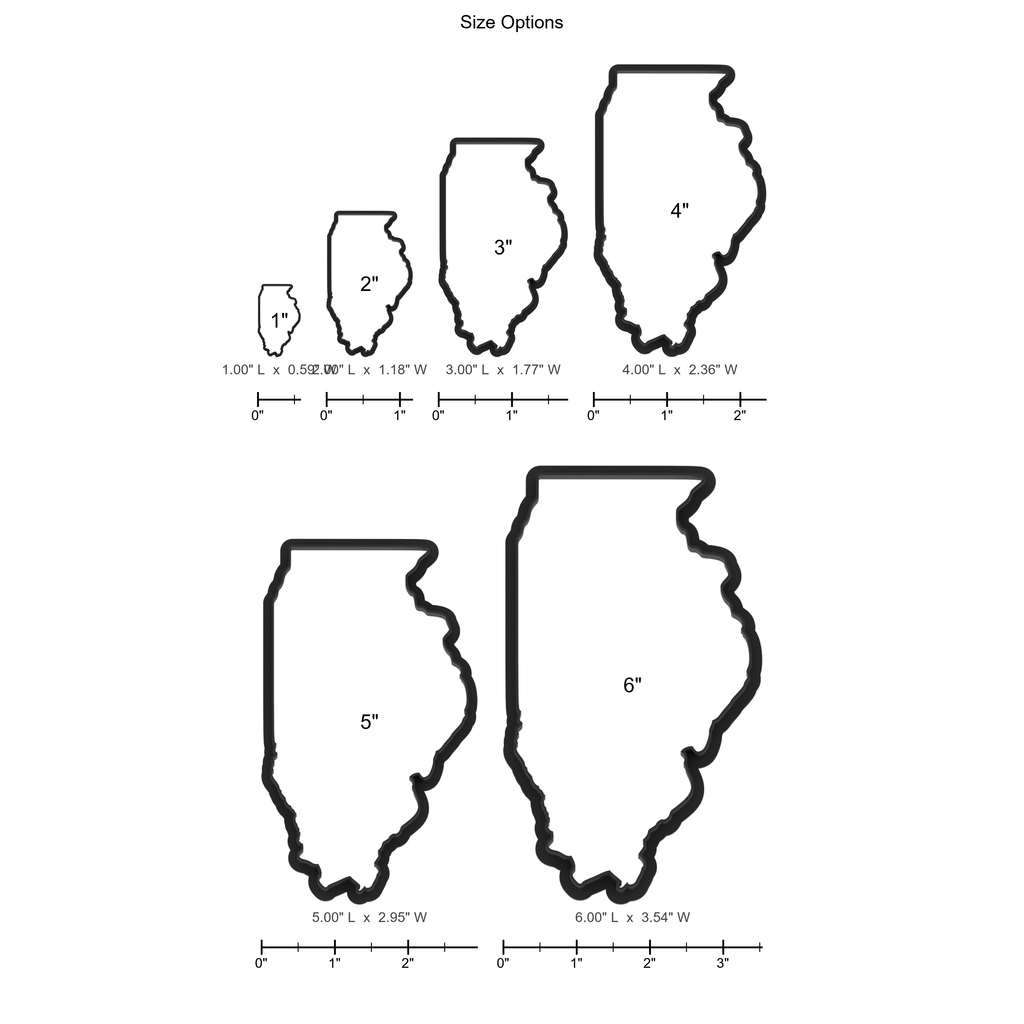 Illinois State Cookie Cutter with Easy Push Design — photo 5
