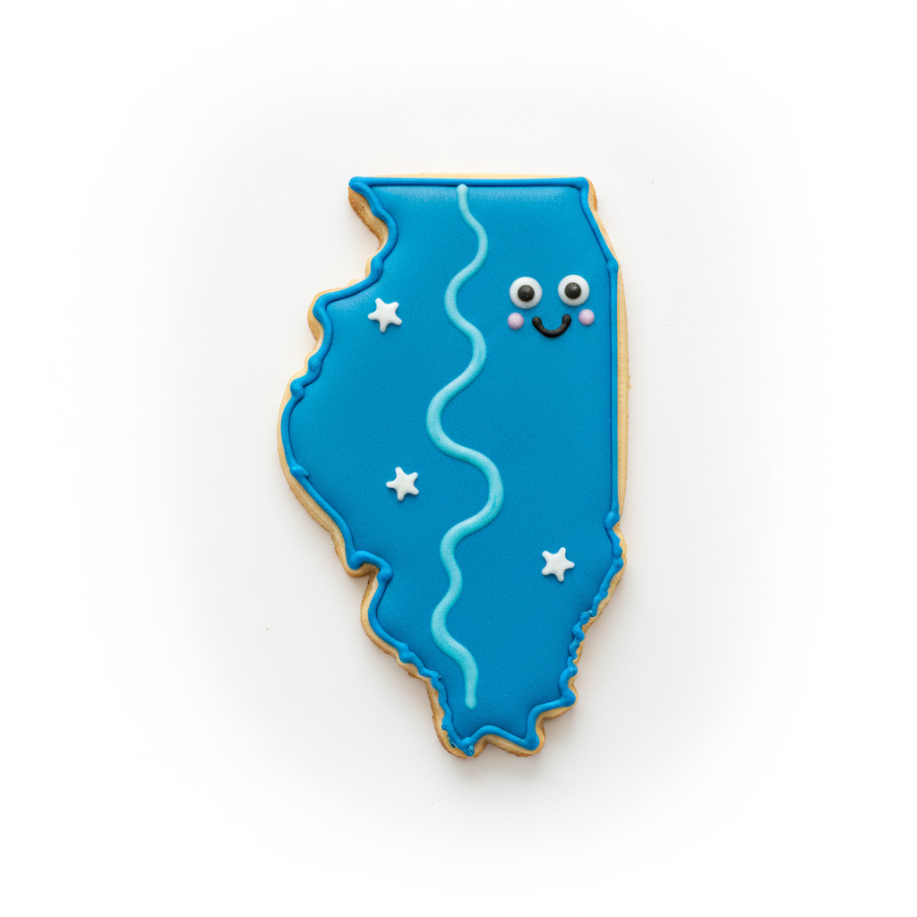 Illinois State Cookie Cutter with Easy Push Design — photo 2