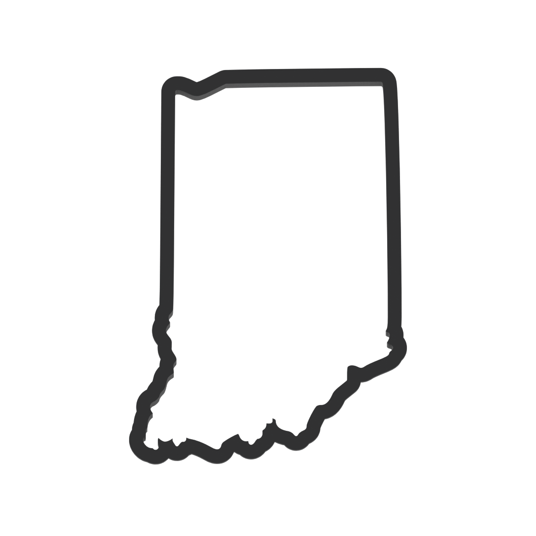 Indiana State Cookie Cutter with Easy Push Design — photo 3