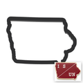 Iowa State Cookie Cutter with Easy Push Design — main photo