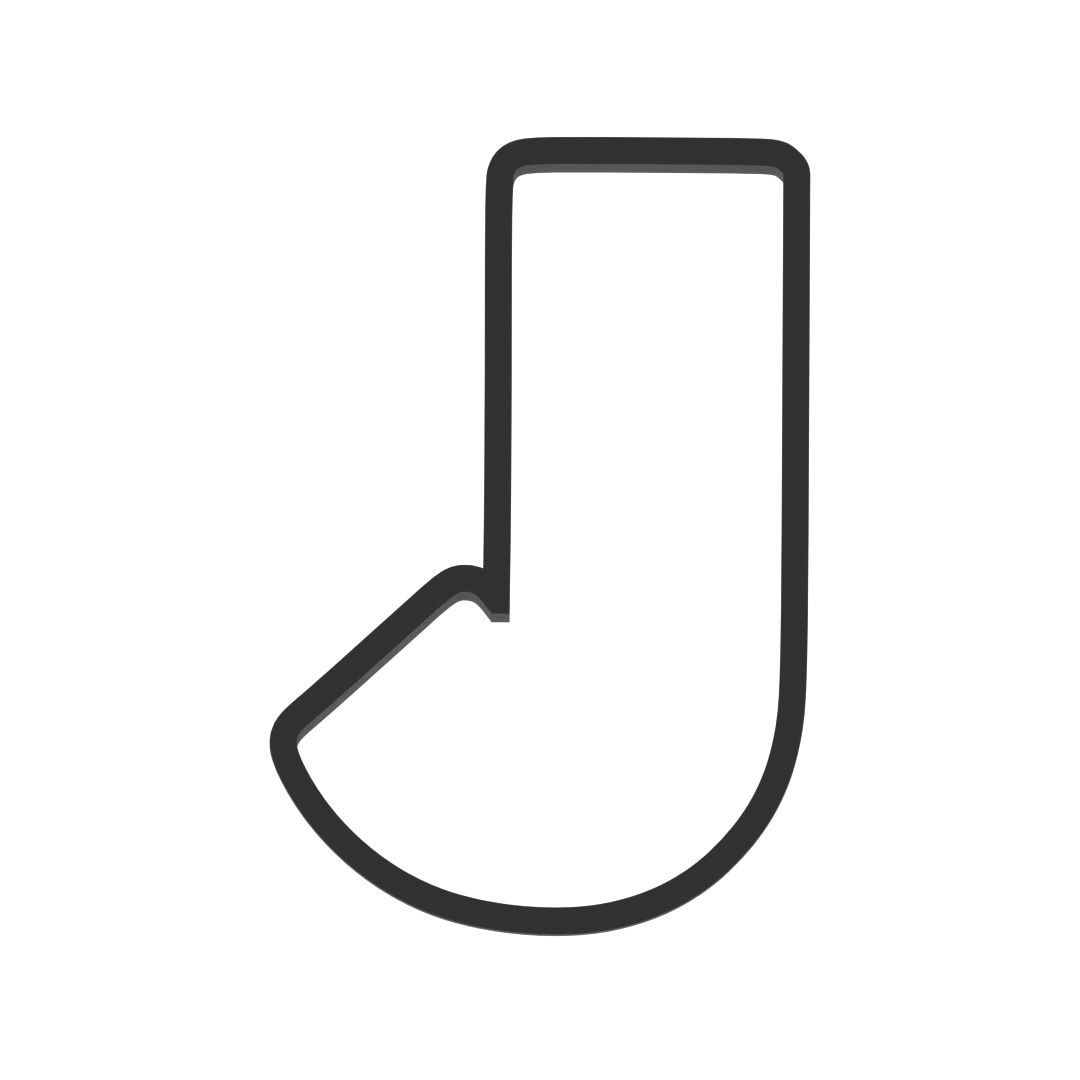 J Capital Block Letter Cookie Cutter with Easy Push Design — photo 3