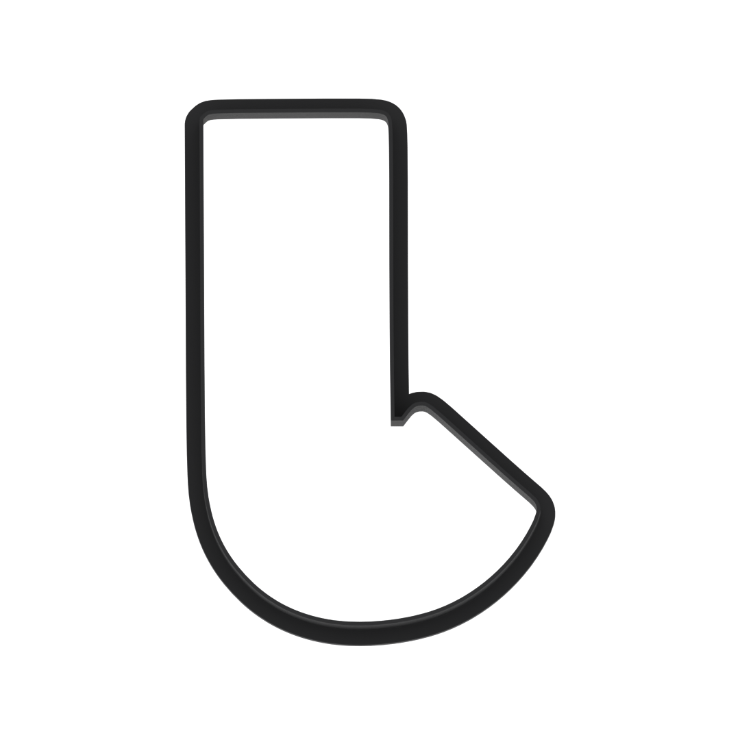 J Capital Block Letter Cookie Cutter with Easy Push Design — photo 5