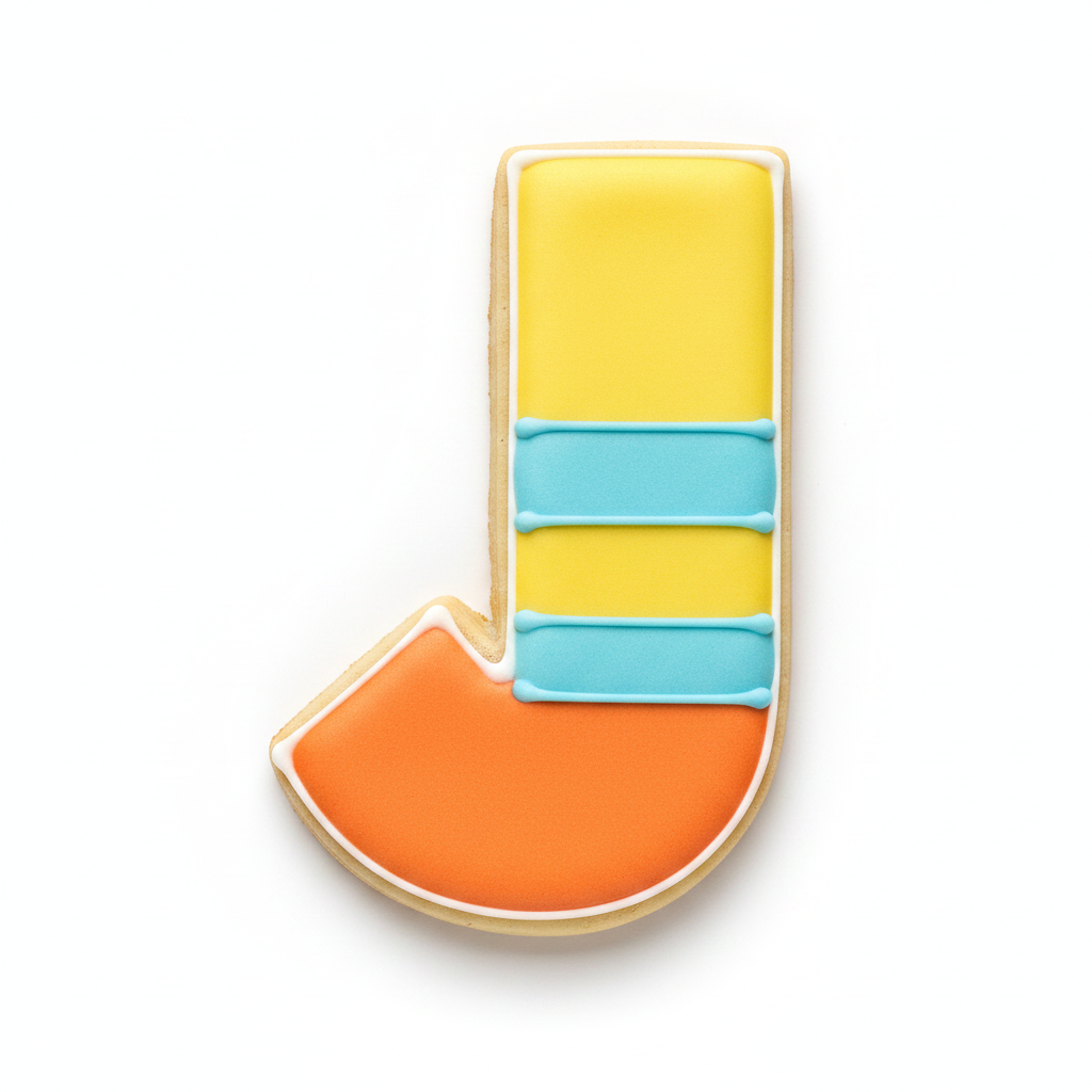J Capital Block Letter Cookie Cutter with Easy Push Design — photo 2