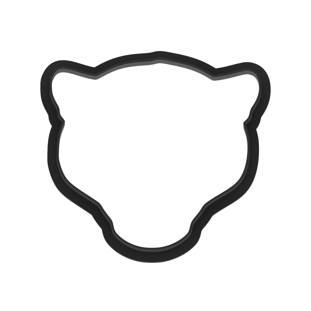 Jaguar Head Cookie Cutter with Easy Push Design — photo 6