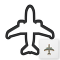 Jet Airplane Cookie Cutter with Easy Push Design — main photo