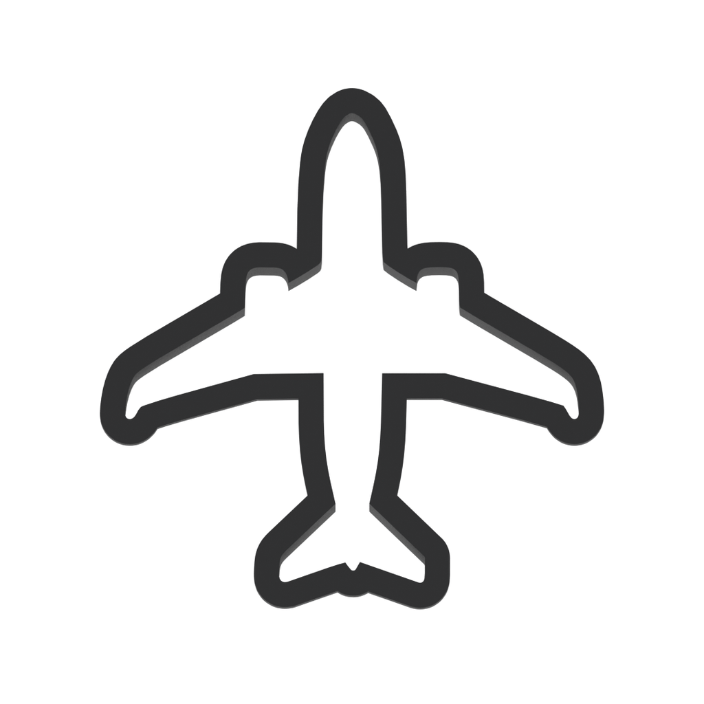 Jet Airplane Cookie Cutter with Easy Push Design — photo 3