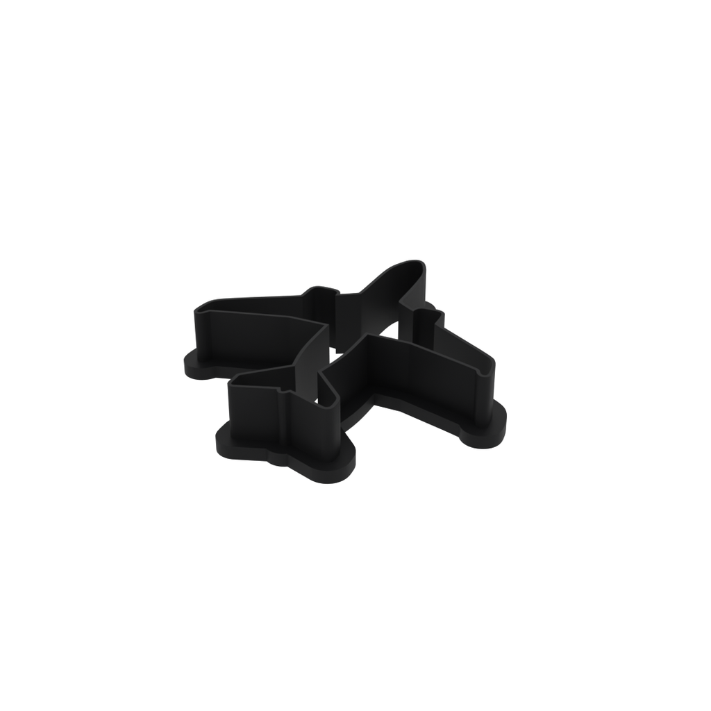Jet Airplane Cookie Cutter with Easy Push Design — photo 4