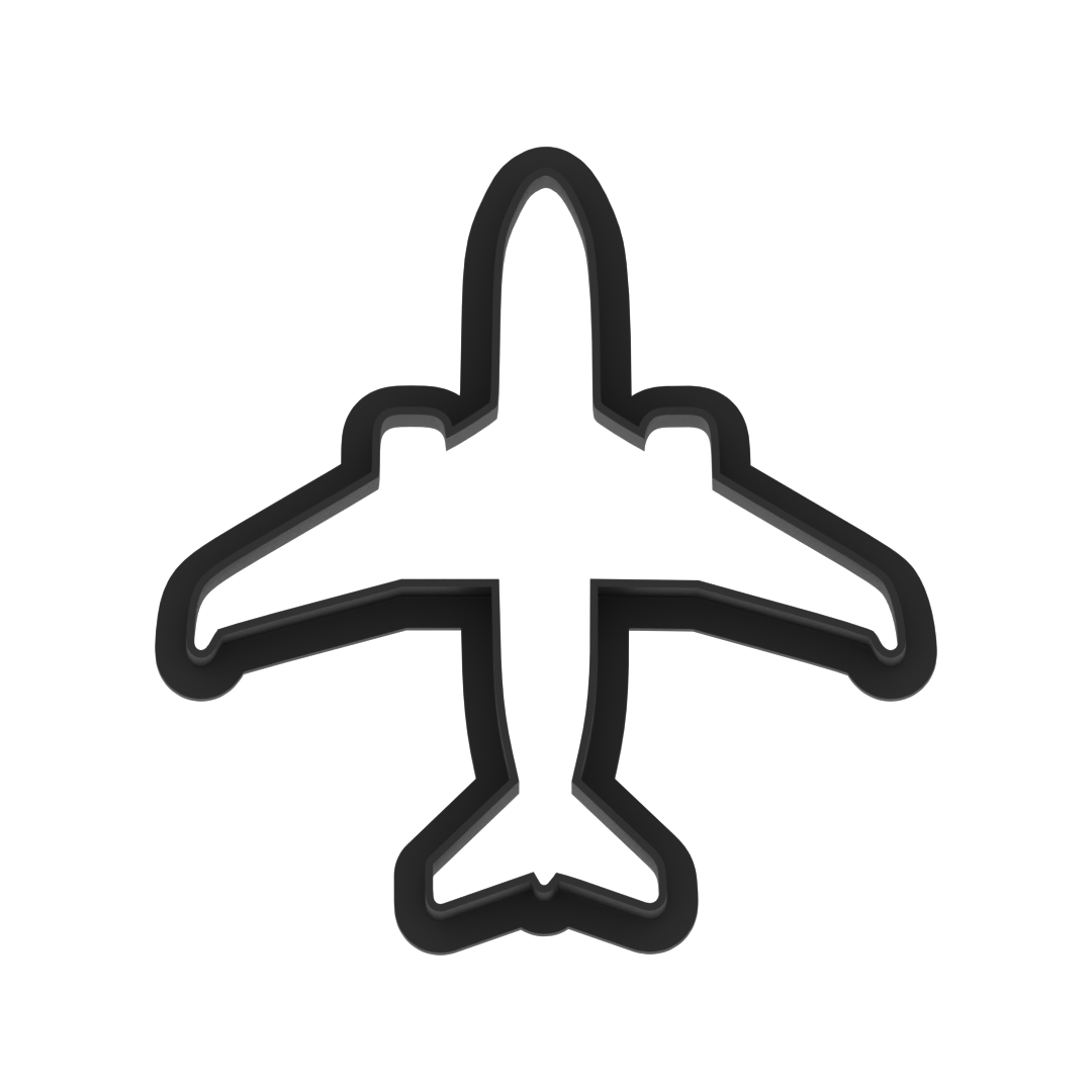 Jet Airplane Cookie Cutter with Easy Push Design — photo 6