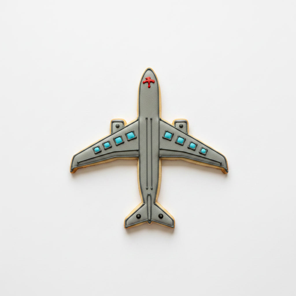 Jet Airplane Cookie Cutter with Easy Push Design — photo 2