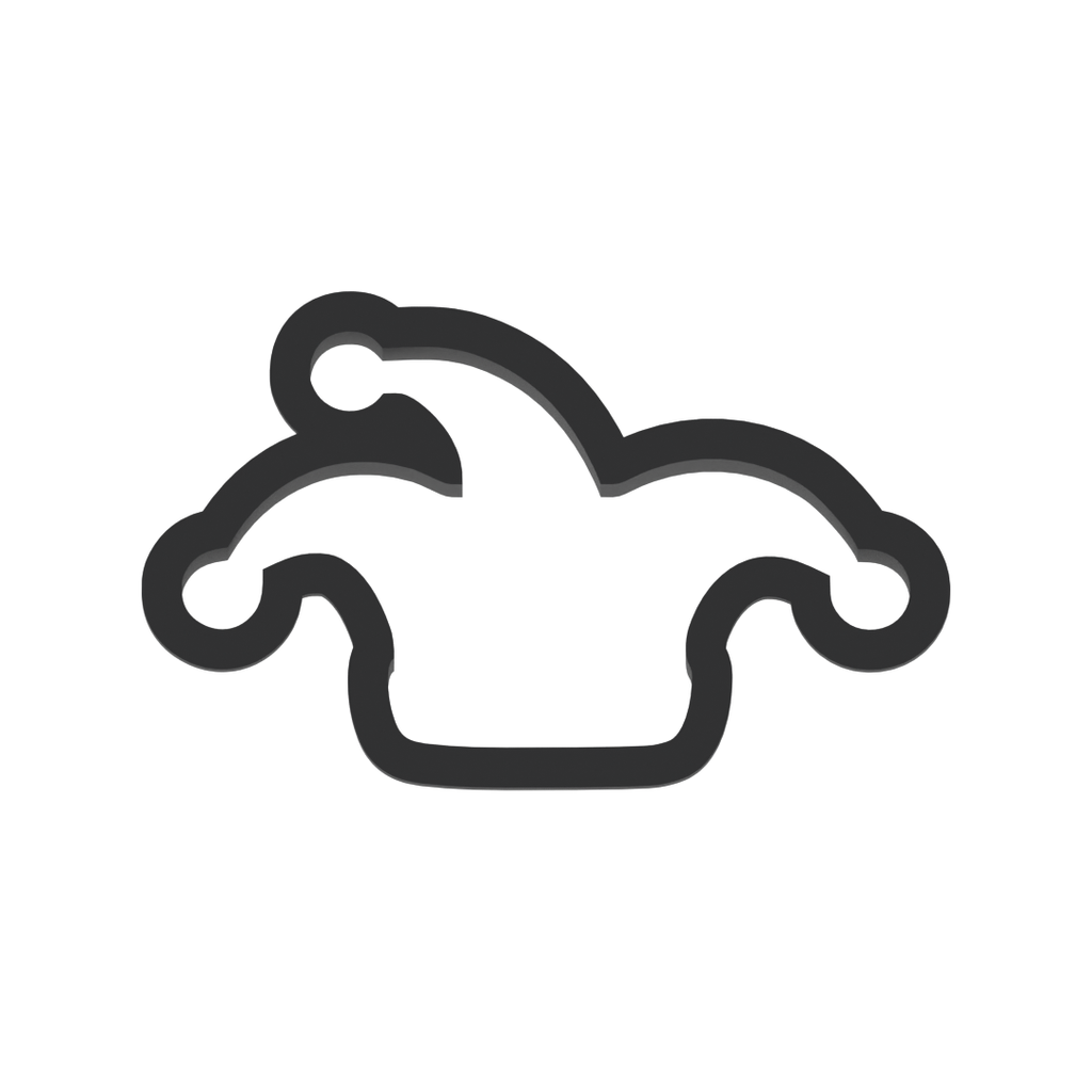 Joker Hat Cookie Cutter with Easy Push Design — photo 3