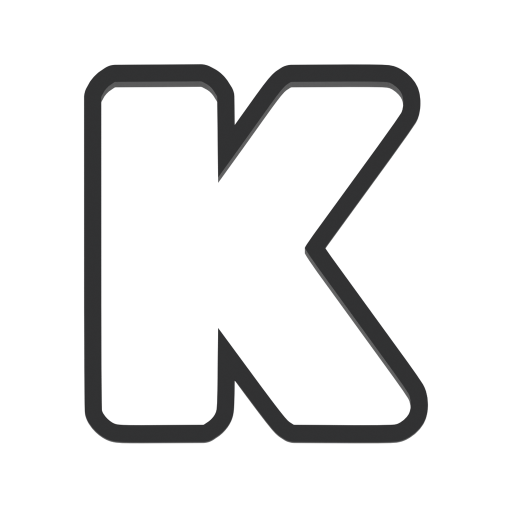 K Capital Block Letter Cookie Cutter with Easy Push Design — photo 3