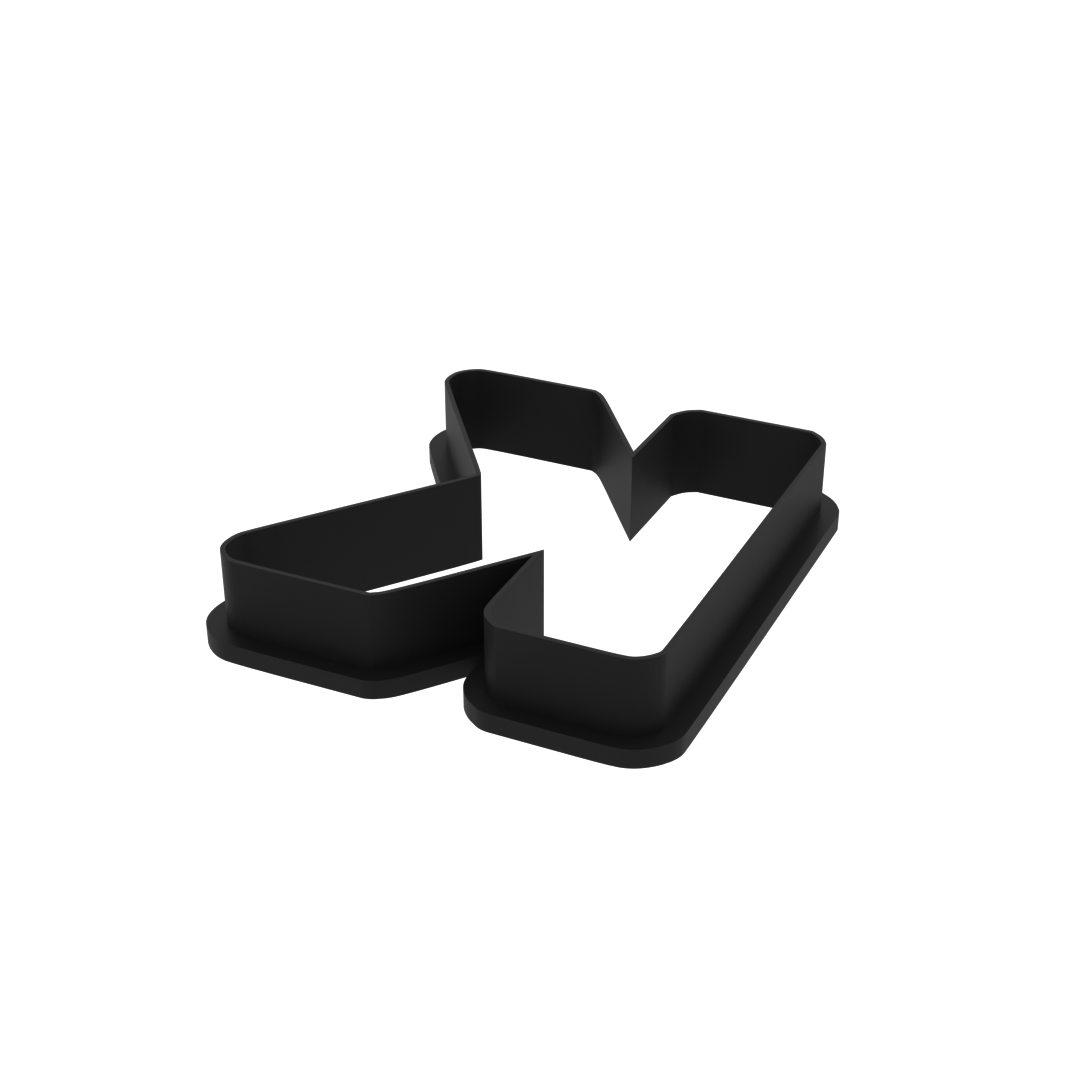 K Capital Block Letter Cookie Cutter with Easy Push Design — photo 4