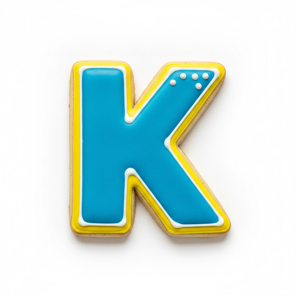 K Capital Block Letter Cookie Cutter with Easy Push Design — photo 2