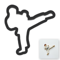 Karate Kick Cookie Cutter with Easy Push Design — main photo